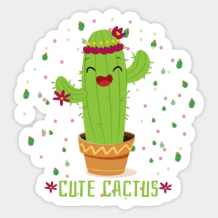 Cute Cactus Lover Cacti Funny T-Shirts for women and girls Sticker